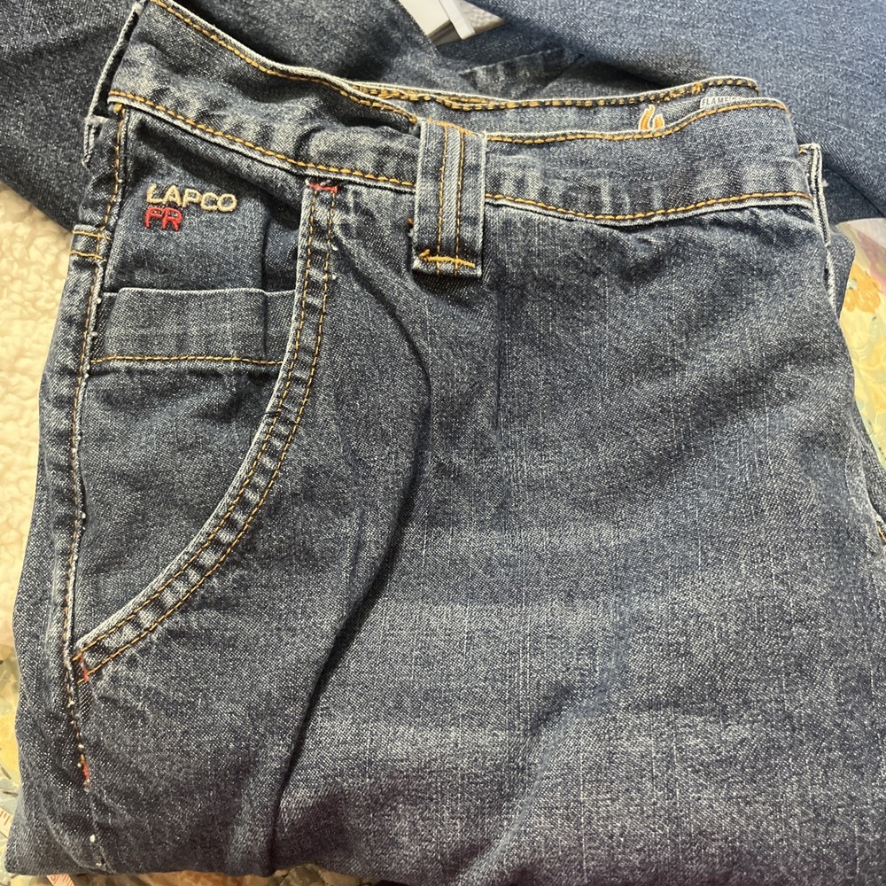 Lapco FR Jeans Mens 40 x 29 Flame‎ Resistant Carpenter  Pants Cargo Work